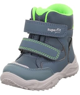 Superfit Jungen Glacier Warm Gefütterte Gore-tex Schneestiefel, Blau Hellgrün 8030, 22 EU Weit