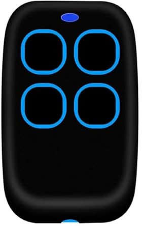 Telecomando cancello universale multifrequenza rolling code e fisso da 280 a 868 mhz radiocomando 4 Canali universali programmabile per portone garage (Azzurro)