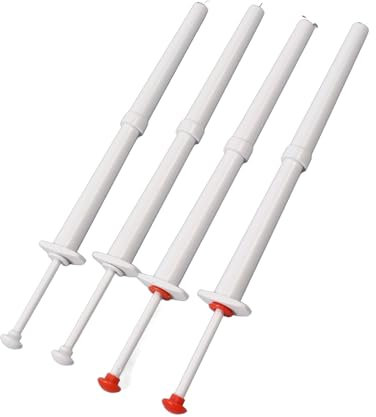 Fourchette à Pot à Cornichons, Pince à Nourriture Portable en Acier Inoxydable et Plastique, Pince à Cornichon de Luxe à Trois Dents en Métal Blanc