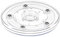 Plato giratorio acrílico Lazy Susan de 10 cm, rodamiento de plástico, estantes giratorios para especias y armarios de almacenamiento, plato transparente con rodamiento de bolas para un fácil manejo