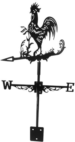Milisten Girouette Décorative Modèle Coq Indicateur De Direction du Vent pour Jardin Et Toit pour Décoration De Ferme Et Extérieur