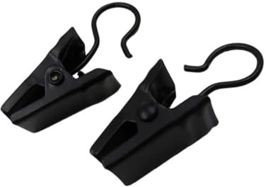 QUMIIRITY Vorhang-Clips mit Haken 120 Stück Metallringhaken Gardinenclips Haken für Gardinenringe