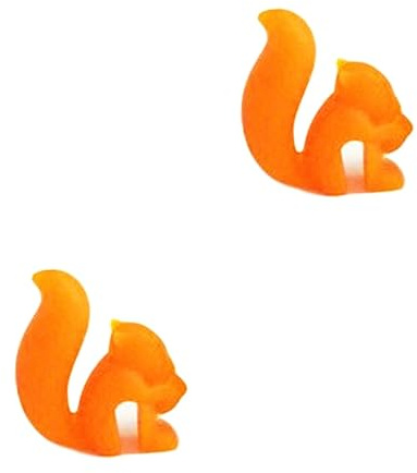 OKUMEYR 10pcs Silicone Squirrel Tea Bag Holder Novelty Silicone Tea Bag Caddy for Loose Cute Squirrel Design and Reusable Holder for Kitchen