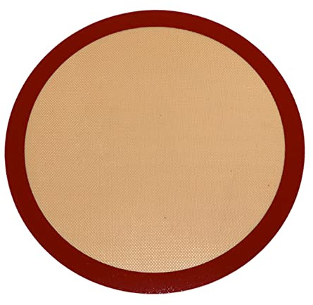Homoyoyo Runde Silikon Backmatte 25cm Hitzebeständig Antihaft Für Backofen Mikrowelle Heißluftfritteuse Backzubehör Für Fleisch Und Gemüse