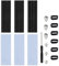 M.2 2280 Heatsink, Disipador Térmico para M.2 SSD, Disipador de Calor de Aluminio con Lámina Adhesiva Termoconductora, con Tornillos SSD y Almohadilla Térmica Silicona, 70 x 22 x 3 mm, Negro, 3 Sets
