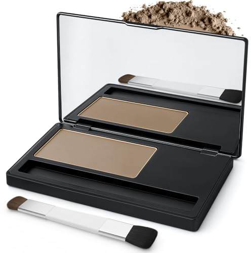 Premium Root Touch-Up Hair Color Powder for Women - Gray Coverage Hairline Concealer Light Blonde - Built-in Applicator Brush - Long Lasting Sweat & Water Resistant Natural Quick Dry