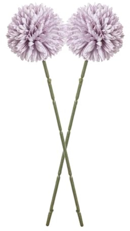 LIJUCAI Fiori artificiali, finte ortensie in seta, vaso, decorazione per la casa, bouquet da sposa, festival, pompon, accessori da sposa (5 pezzi/viola)