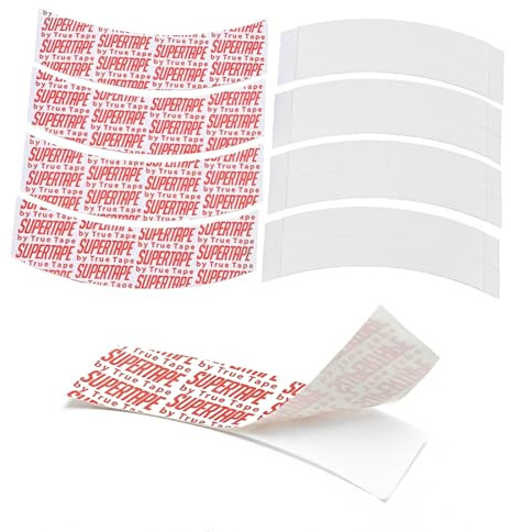 OPVYAEU 72 Stück Perücken Kleber Wig Tape Doppeltes Klebeband Extensions Perückenkleber Toupet Kleber Tape Zubehör für Lace Front Perücken, Haarverlängerung, Styling, wasserfest