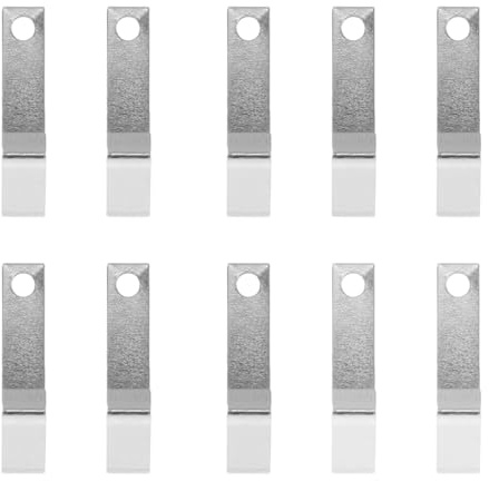 ifundom Contactos de Resorte de Batería Metálico para Pila AA y 9v, Pack de 10 Piezas, Almohadillas de Placa de Contacto para Cargador, Accesorios para Dispositivos Electrónicos