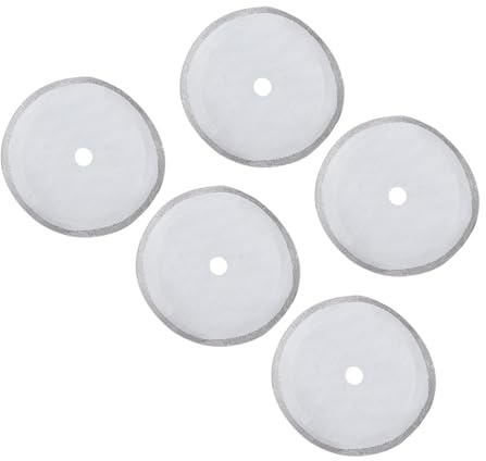 Dioche Filtro de café Extraíble de Acero Inoxidable 304 de 3 Pulgadas, 75, 5 Unidades, Adecuado para s de 350 Ml/800 Ml/1000, Material de Malla Ultrafino 80, Accesorio de Filtro de café