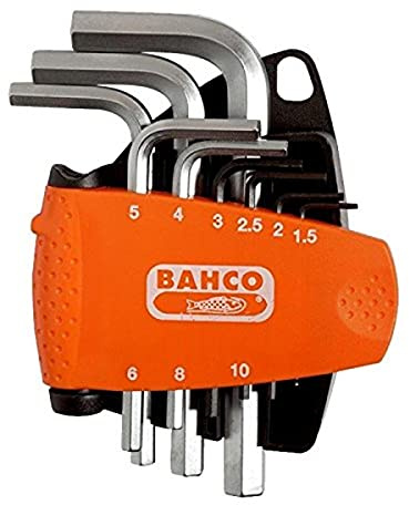 Bahco BE-9778 Winkelschraubendreher-Satz 6-Kant/verchromt, 9-teilig