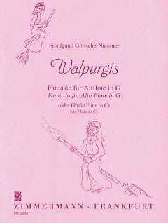 Musikverlag Zimmermann GmbH & Co. KG WALPURGIS - Phantasie - arrangiert für Querflöte - (Altflöte (Flauto/Alto Flute)) [Noten/Sheetmusic] Komponist: GOETTSCHE NIESSNER FRIEDGUND [Gebundene Ausgabe]