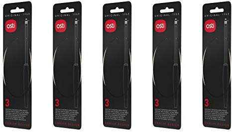 Osti 002 Ersatz-Schneiddraht, für Käseschneider, 23,5 cm, silber (5 x 3er Pack)
