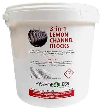 Urinal Blocks For Maintaining Urinal Systems 3kg Bucket (approx 145 Blocks)