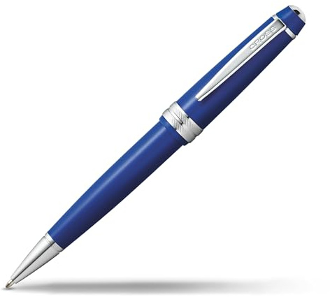 Cross Bailey Light Kugelschreiber (Strichstärke F, Schreibfarbe: schwarz, inkl. Geschenkverpackung) Blau, 1 Stück (1er Pack)