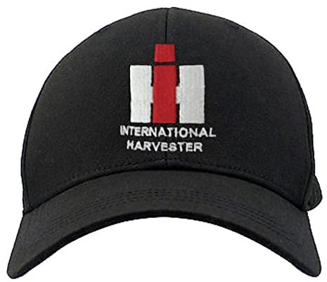 Bimaxx IHC Oldtimer Kappe International Harvester Schirmmütze für Traktorfahrer | Schwarz | Einheitsgröße