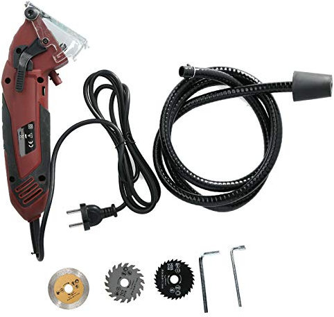 Walfront scie circulaire Mini scie électrique Machine de découpe multifonction outil de travail du bois tenu dans la main prise ue AC230-240V