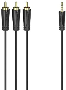 Cavo adattatore Hama Connecting Cable 3.5 mm 4-Pin Jack Plug - 3 RCA Plugs