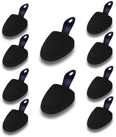 MTS care LISA Basic Velours Rund Größe 37-41 - Schaumstoff Schuhspanner für Damen 5 Paar Set- Schuhstrecker hält Schuhe in Form - perfekte Passform & Frische