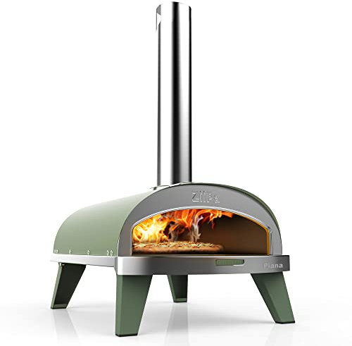 ZiiPa • Four à Pizza à Pellets Piana • Eucalyptus • Ultra Compact & Innovant • Chauffe à 450°C en 20 min • Cuisson Express 90 sec • Pierre Réfractaire Ø31 cm