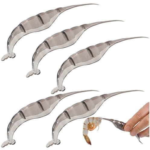 Outil Éplucheur De Crevettes 5 Pièces, Éplucheur De Crevettes Multifonctionnel, Outil De Nettoyage De Crevettes Efficace, Outil De Nettoyage De Crevettes Portable
