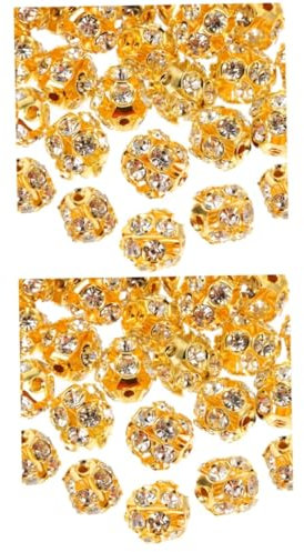 HOODANCOS 2 Sets Perlen Zur Schmuckherstellung Strassperlen Abstandshalter Für Handgefertigten Schmuck 90 Stück * 2