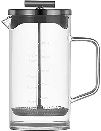 1Pc Stainless Steel Coffee Double Walled Coffee Maker Tea Infuser Small cafetiere Manual Espresso Machines Household Coffeepot Filter Thick Bottom Glass hot Pressing/162