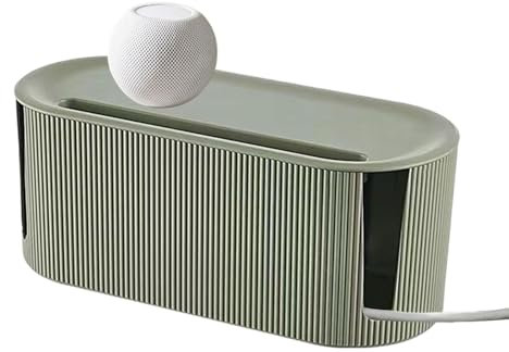 Caja grande de gestión de cables de ABS, color verde, 31 x 13,5 x 12,5 cm, organizador de cables, organizador de cables, organizador de cables, organizador de cables, organizador de cables para