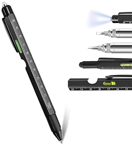 Unique Gifts for Men, Father's Day Gifts, 9 in 1 Multi Tool Pen Gadgets, Gifts for Men Who Have Everything, Gadgets for Dad, Presents for Husband, Grandpa, Engineer, Birthday Gift from Daughter/Son