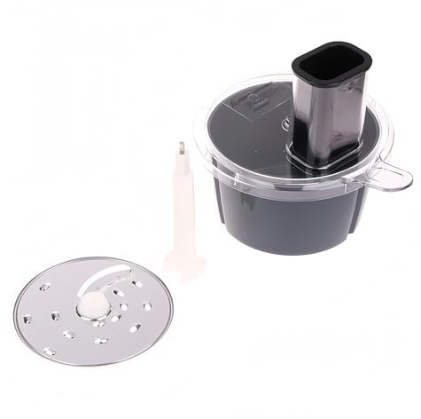mhddhd 1 Juego de Cortador y rallador de Verduras for multicocina | Disco rebanador de Acero Inoxidable de 6 Cuchillas | Compatible con Thermomix TM5/TM6 procesadores de Alimentos