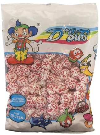 Moras D’Sito Sin Gluten – Bolsa 1 kg | Gominolas de Moras Blandas con Azúcar | Chuches para Fiestas, Candy Bar y Eventos | Dulces de Calidad (Fresa Nata)