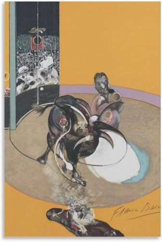 ZZYGGN GMGSW Espejo Taurino de Francis Bacon Póster y Grabados Francis Bacon Arte de Pared Abstracto Pintura en Lienzo Retro para Decoración de Cuadros para el Hogar 40x65cm Sin Marco