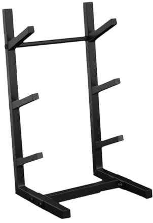 KiBcsLic Skateboard Rack, Schwerlast Skateboard Organizer, 3 Ebenen, Schwarzer Bodenständer für