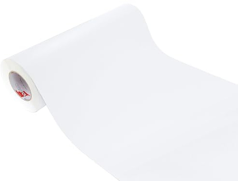 DecoMeister Vinilo para Ventanas Privacidad 50x300 cm - Lámina Adhesiva para Cristales con Protección UV - Película Esmerilada Autoadhesiva para Baño, Cocina y Oficina - Blanco Mate Opaco