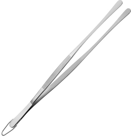 Shimmeroo Kitchen Tweezers, 12inch Long Tweezers Tongs for Cooking
