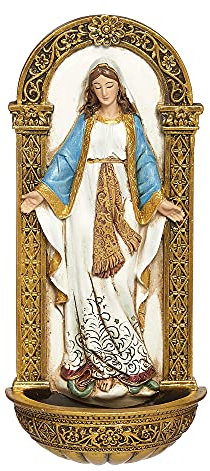 Roman Joseph Studio Collection Renaissance Fonte d'eau Our Lady of Grace 18 cm de haut