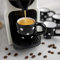 City to Cottage | Ensemble de 4 Tasses à Expresso | noire à pois blancs en céramique faite et peinte à la main | 60ml