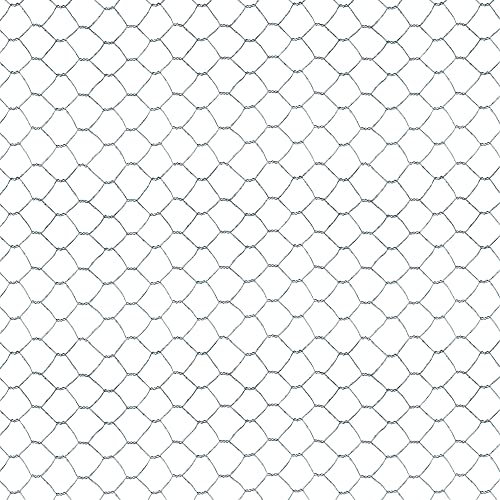 TENAX Examet 10 Red Metálica 0,50x10 m Plata, Malla Hexagonal 14x14 mm, para Jaulas y Cercados de Animales de Granja (Pollos, Conejos, Pájaros), Cercas Pequeñas y Aplicaciones Agrícolas