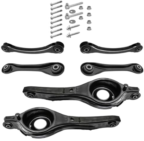 2x Federaufnahme 4x Querlenker Schrauben Hinterachse für Ford Focus I Turnier Kombi DNW für Focus II Turnier Kombi DA für Focus C-Max
