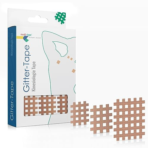 Medi-Tape Gittertape 170 Stück - Gitterpflaster, Hochwertiges Akupunkturpflaster - Cross Tape Schmerzpunkte oder als Narbenpflaster, Selbstklebend und vielseitig einsetzbar, (Big Mix Typ A/B/C)