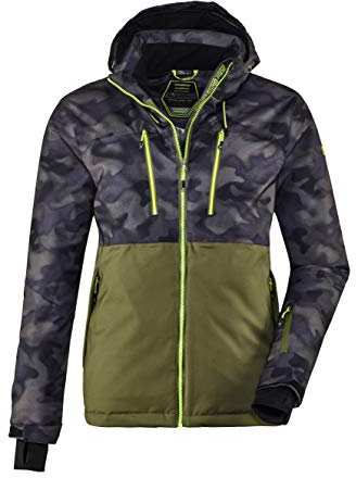 Killtec Herren Combloux MN Ski Jckt A Funktionsjacke Mit Abzippbarer Kapuze Und Schneefang, Graphit, XL