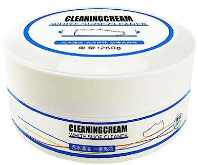 Crème nettoyante pour Chaussures Blanches, kit de Nettoyage de Chaussures, Kit de Nettoyage de Chaussures Pratique, Multi-Functional Cleaning and Stain Removal Cream