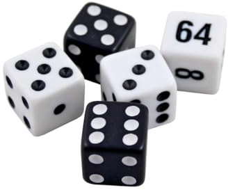 Premium Backgammon set med 5 tärningar med dopplerkuber – 5 precisionskuber inklusive dubbla kuber, exklusivt spelkul paket för krävande spelare