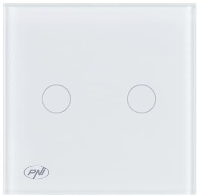 PNI CS202W Touch-Schalter, Weiß, LED, 800 W, Leiter/Querschaltkreis