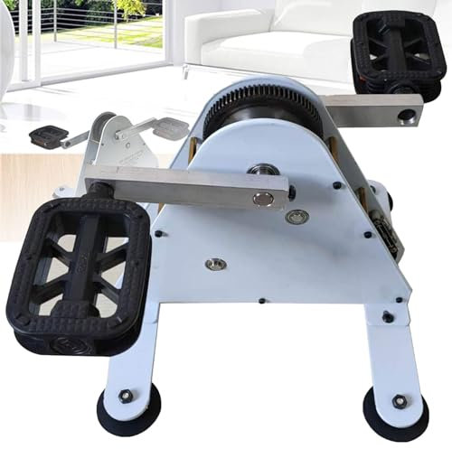 Generador de energía de pedal portátil, generador de motor de fitness operado con el pie de 50 W/100 W con almacenamiento de energía, generador de manivela de salida de 1-35 V, carga rápida USB, fácil