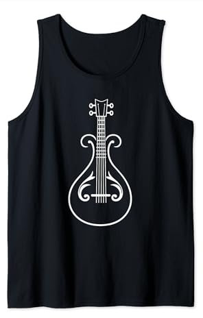 Humour joueuse joueur musique instrument simple Mandoline Débardeur