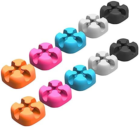 jojofuny 10stücke Selbstklebender Kabelorganisator Kabelhalterclips Für Schreibtisch Einfacher Kabelmanager Mit Starkem Doppelseitigem Klebeband Zum Ordnung Halten Von Tischkabeln