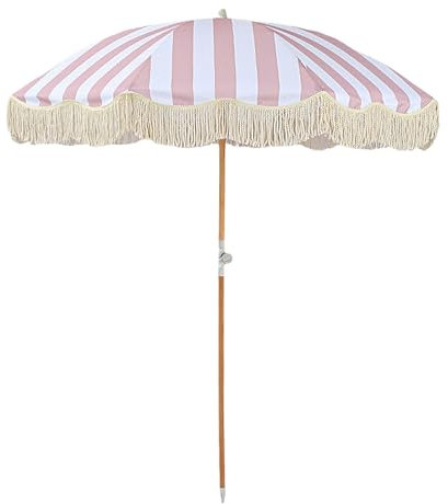 Sonnenschirm für Balkon Klein Multi Angle Einstellbare Steuerung Gartenschirm Terrassenschirm Belüftet Marktschirm für Terrasse Garten Balkon(Color:Pink)
