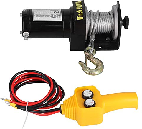 Treuil électrique 12 V, Treuil électrique 12 V, pour Véhicule, équipement de Traction de Véhicule de 2 000 Kg, équipement de Traction Moteur de 0, 7