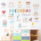 KAIRNE Adhesivo de pared con texto motivacional arcoíris Pared Decorativos Niños Inspiración Frases Vinilos Pared para Habitación Bebés Guardería Aula